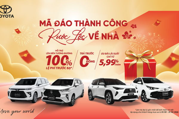 TOYOTA VIỆT NAM CÙNG HỆ THỐNG ĐẠI LÝ TRIỂN KHAI CHƯƠNG TRÌNH KHUYẾN MẠI THÁNG 3/2026